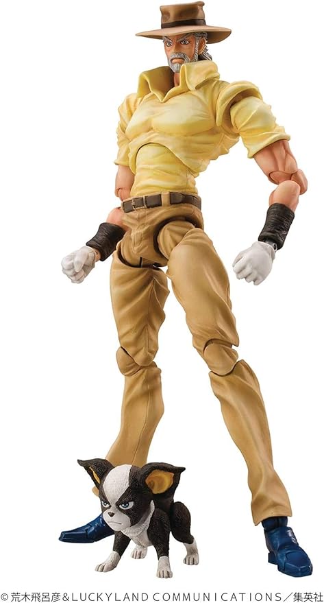 JoJo's Bizarre Adventure Part 3: Joseph Joestar & Iggy Super Action Statue Figure
