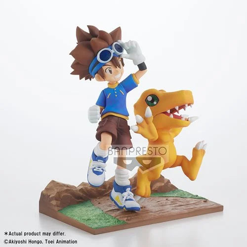 Digimon Adventure Taich and Agumon DXF Adventure Archives Statue