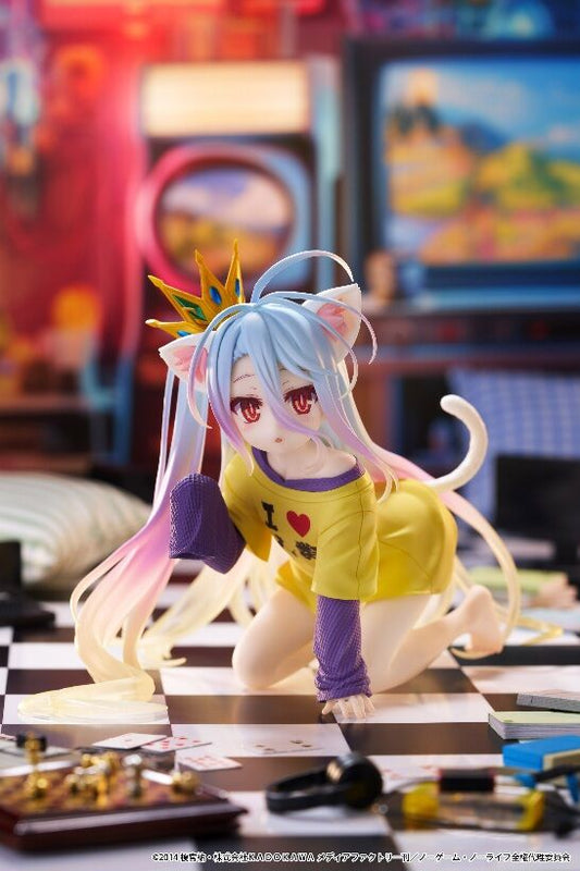 No Game No Life - Shiro - Desktop Cute - Nekomimi T-Shirt ver