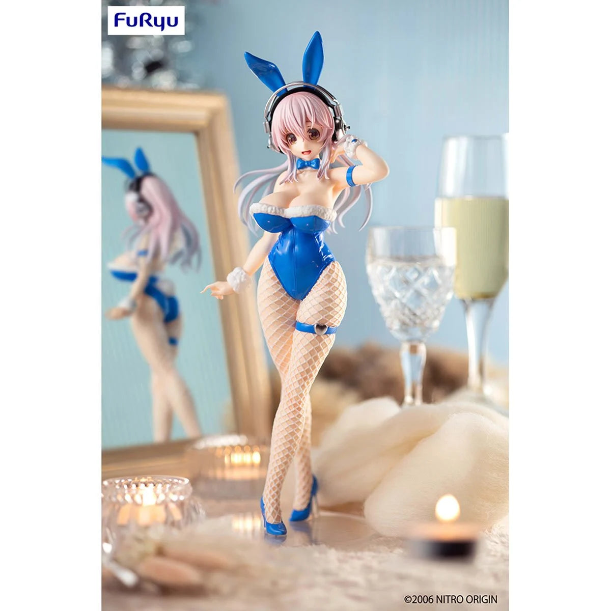 Nitroplus Super Sonico Blue Rabbit Version BiCute Bunnies Statue