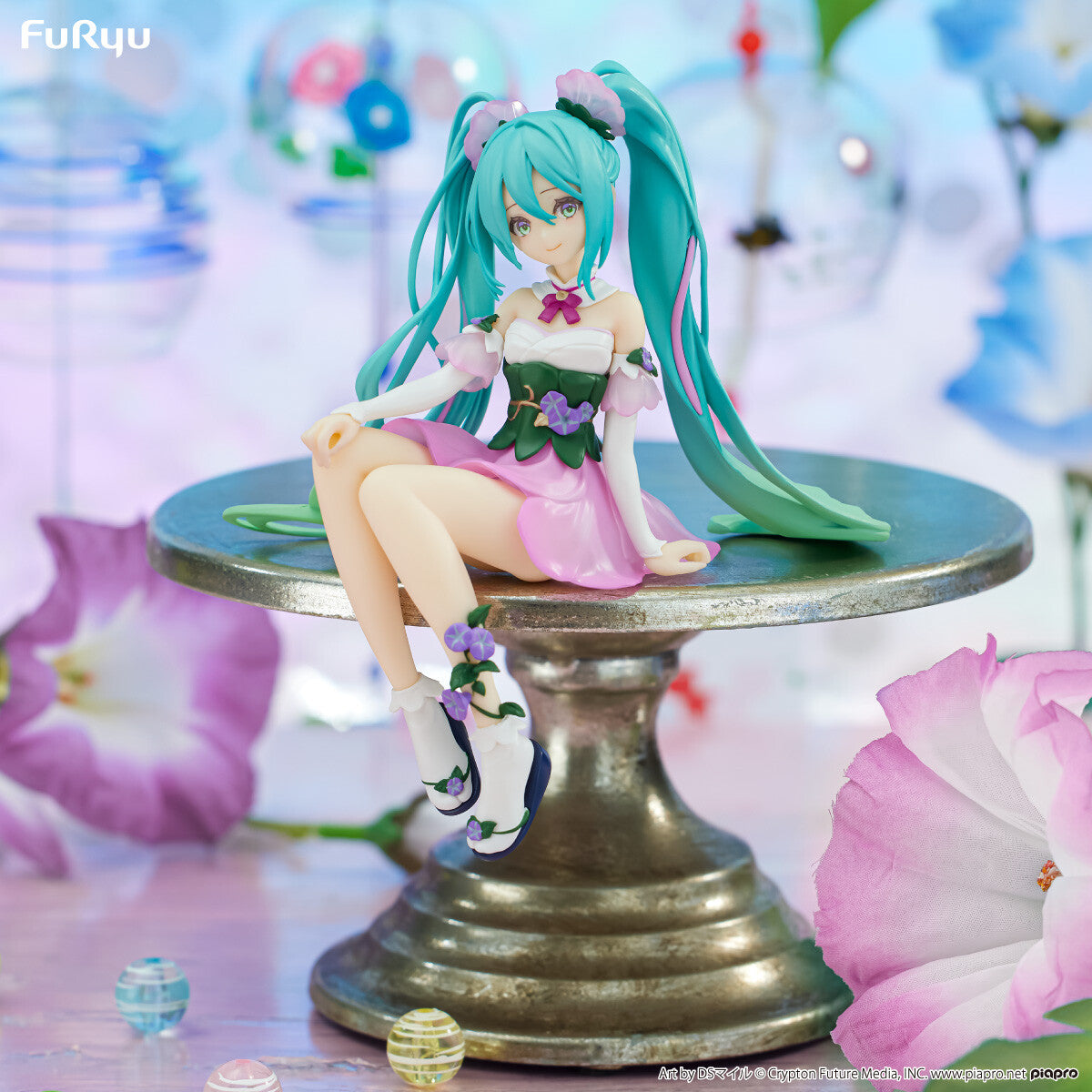 Hatsune Miku - Flower Fairy - Noodle Stopper Figure - Asagao, Pink ver