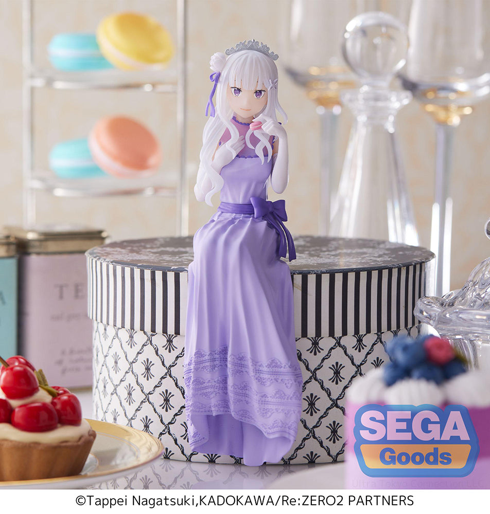 Re:ZERO Lost in Memories PM Prize Figure Emilia Dressed-Up Party Perching Ver