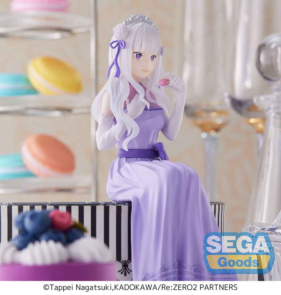 Re:ZERO Lost in Memories PM Prize Figure Emilia Dressed-Up Party Perching Ver