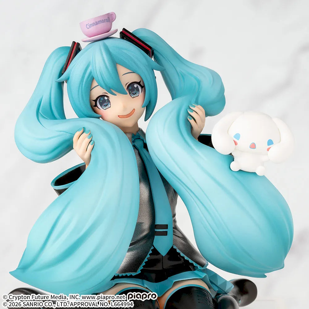 Hatsune Miku x Cinnamoroll - Premium Chokonose Figure - Mofutto ver.