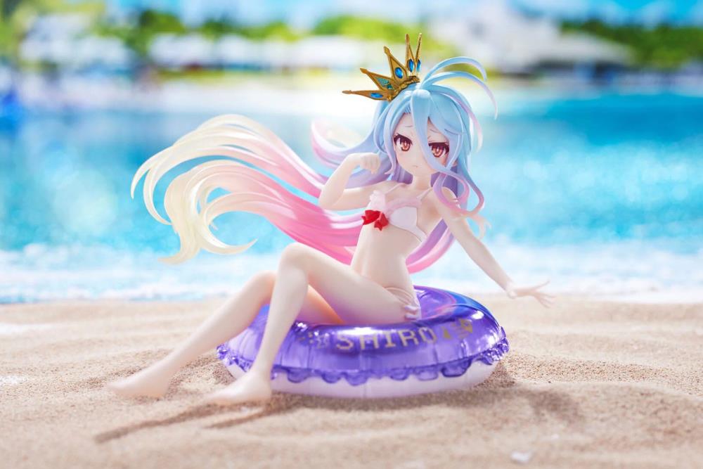 No Game No Life Aqua Float Girls Shiro Figure