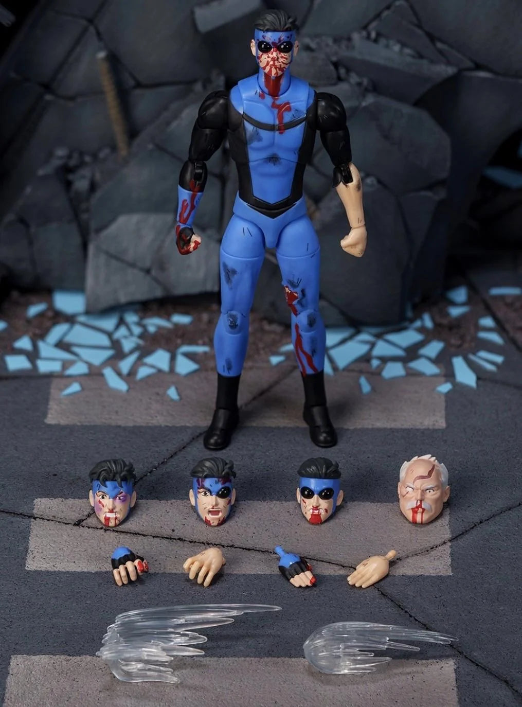 Invincible 1/12 Scale Action Figure Battle Damaged
