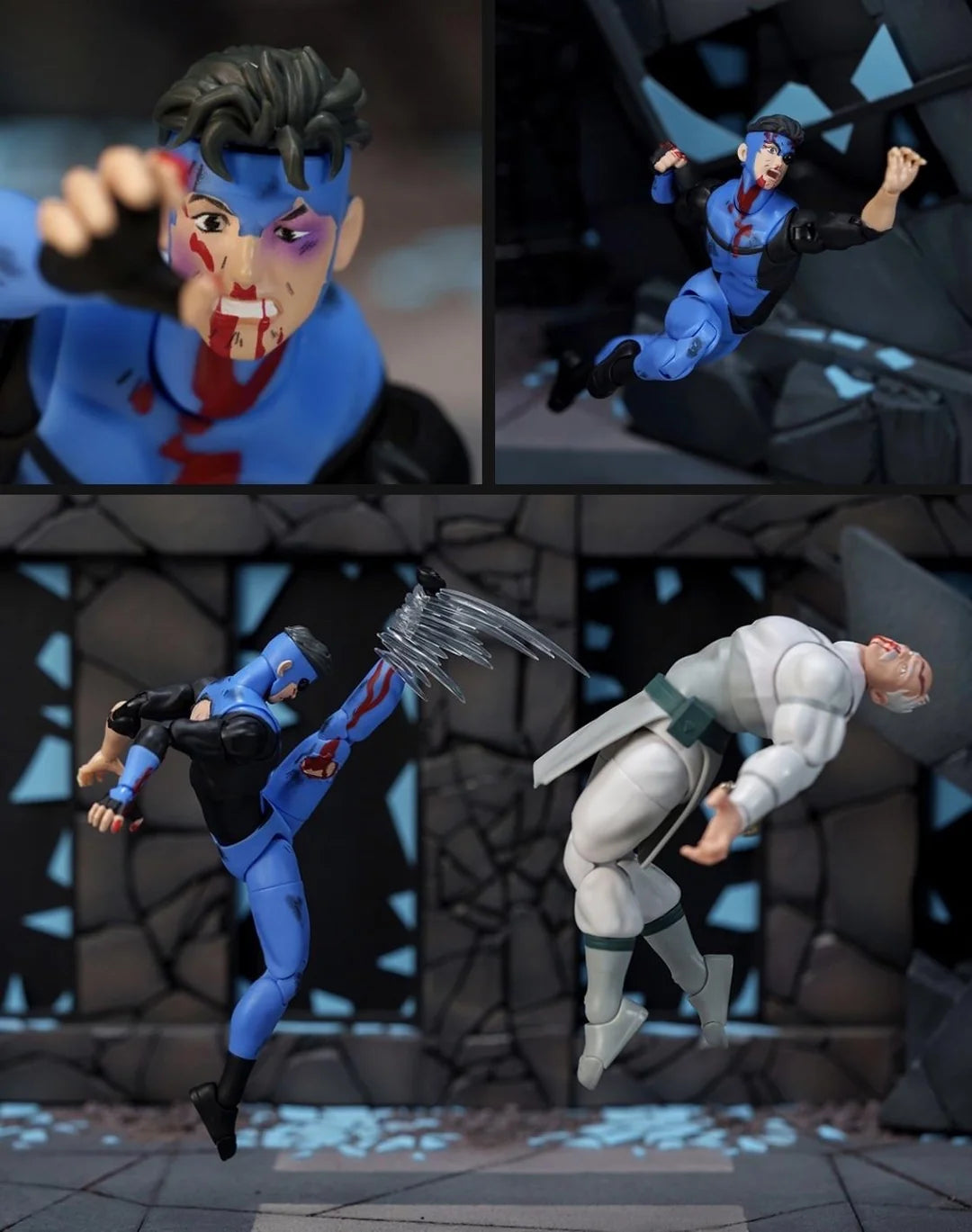 Invincible 1/12 Scale Action Figure Battle Damaged